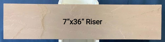 Risers for steps - Raj Stone Supply